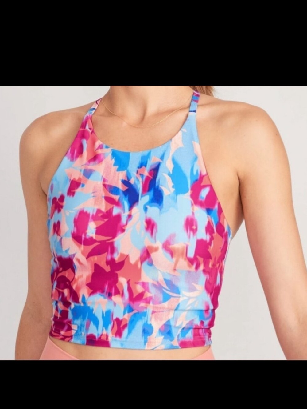 Old Navy Active Powersoft Light Support, Longline Sportswear Bra. Size Small.